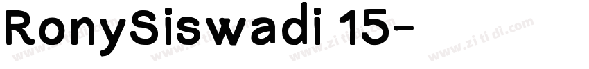 RonySiswadi 15字体转换